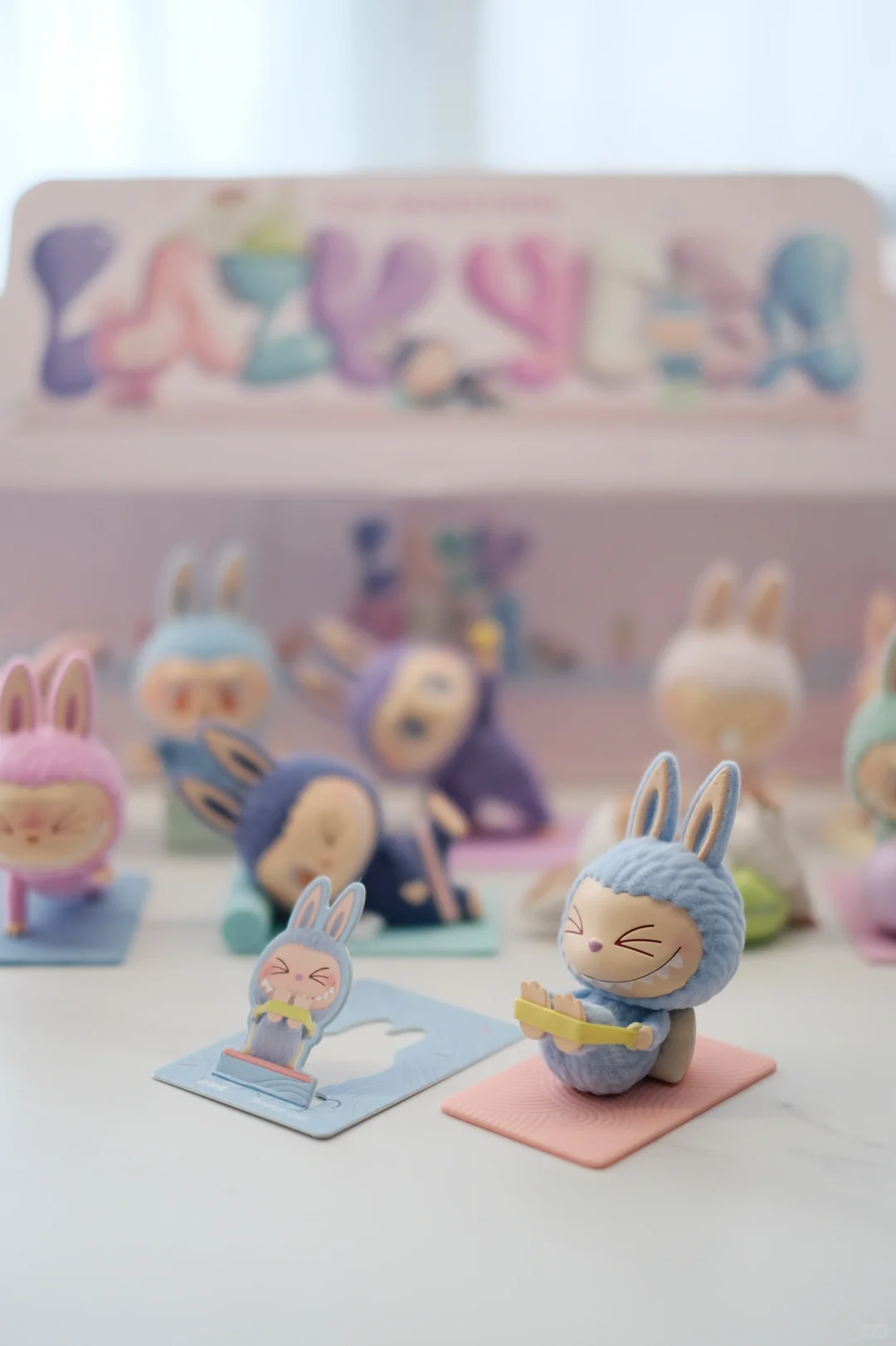 #58 The monsters lazy yoga series ラブブヨガシリーズ. ブラインドボックス.ぬいぐるみラブブ
