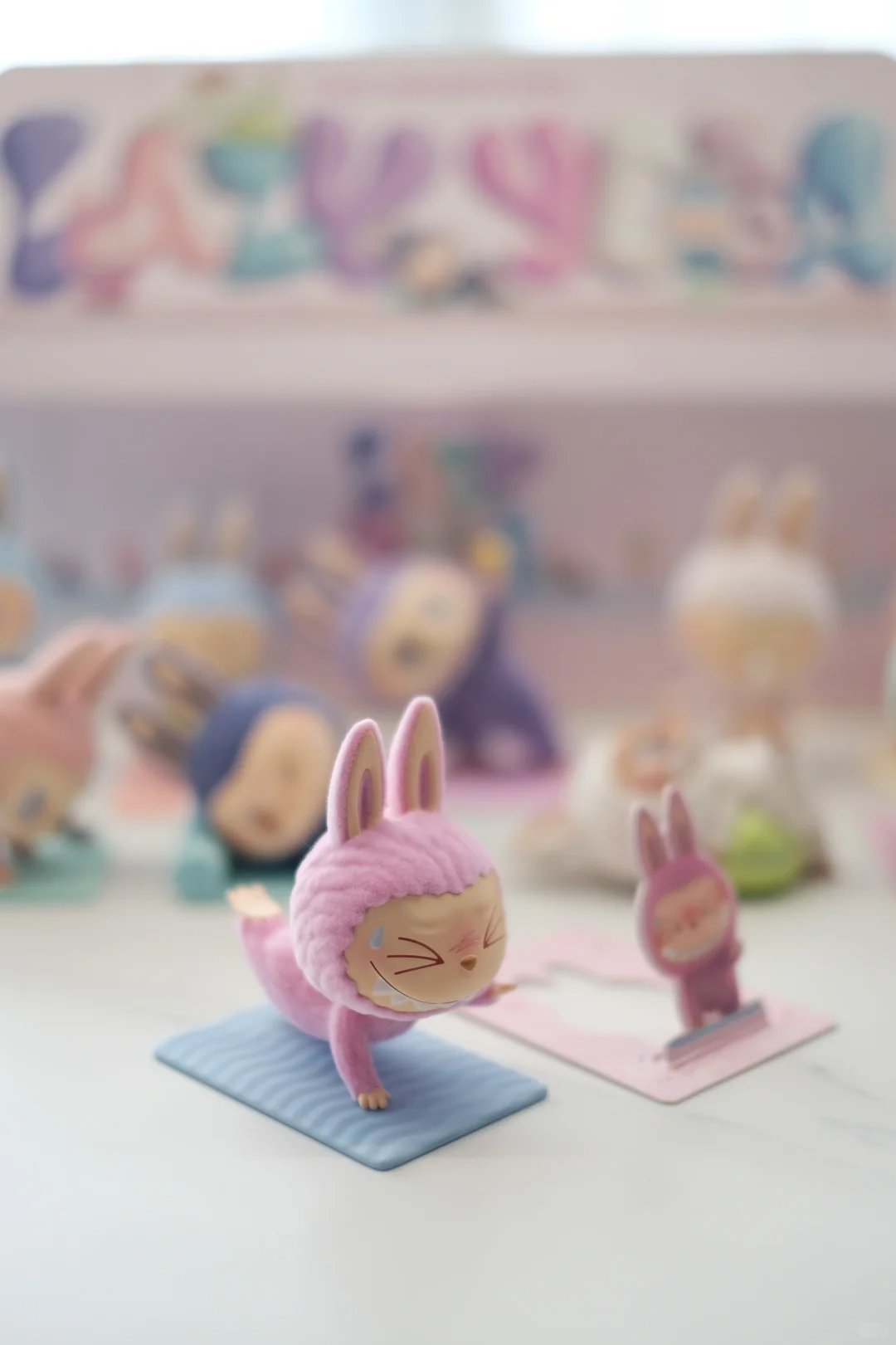 #58 The monsters lazy yoga series ラブブヨガシリーズ. ブラインドボックス.ぬいぐるみラブブ
