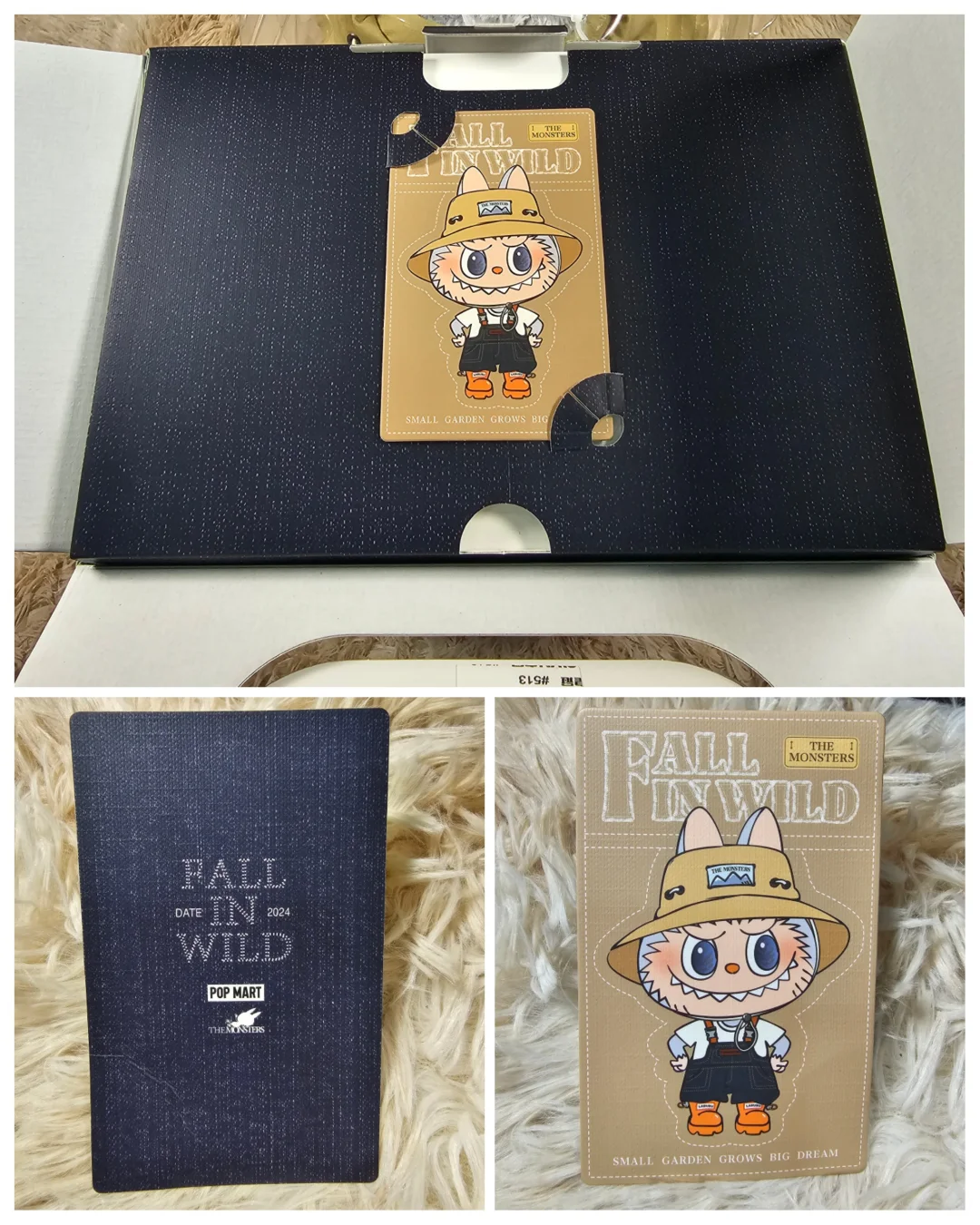 #01 The Monsters - Fall in wild plush doll with key chain&小春野ラブブ&キーホルダー含ま