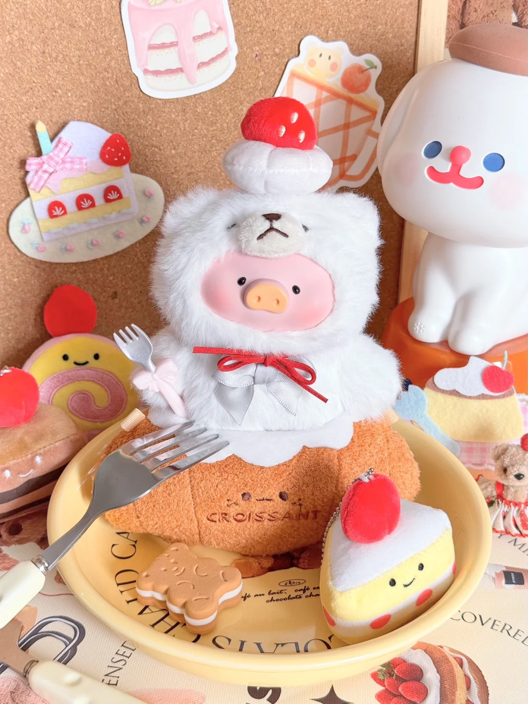 #47 The Piggy Vintage Teddy Shop Series Plush Blind Box&ルルタイデイショップシリーズぬいぐるみ