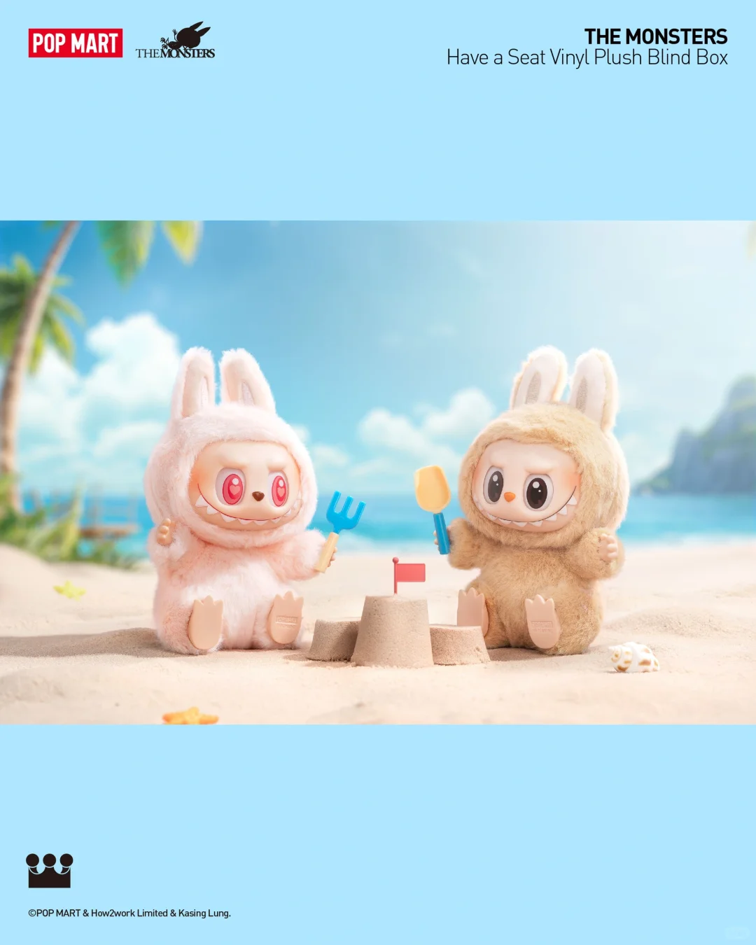 #05 THE MONSTERS- V2 Have a Seat Vinyl Plush Blind Box&ラブブ二代