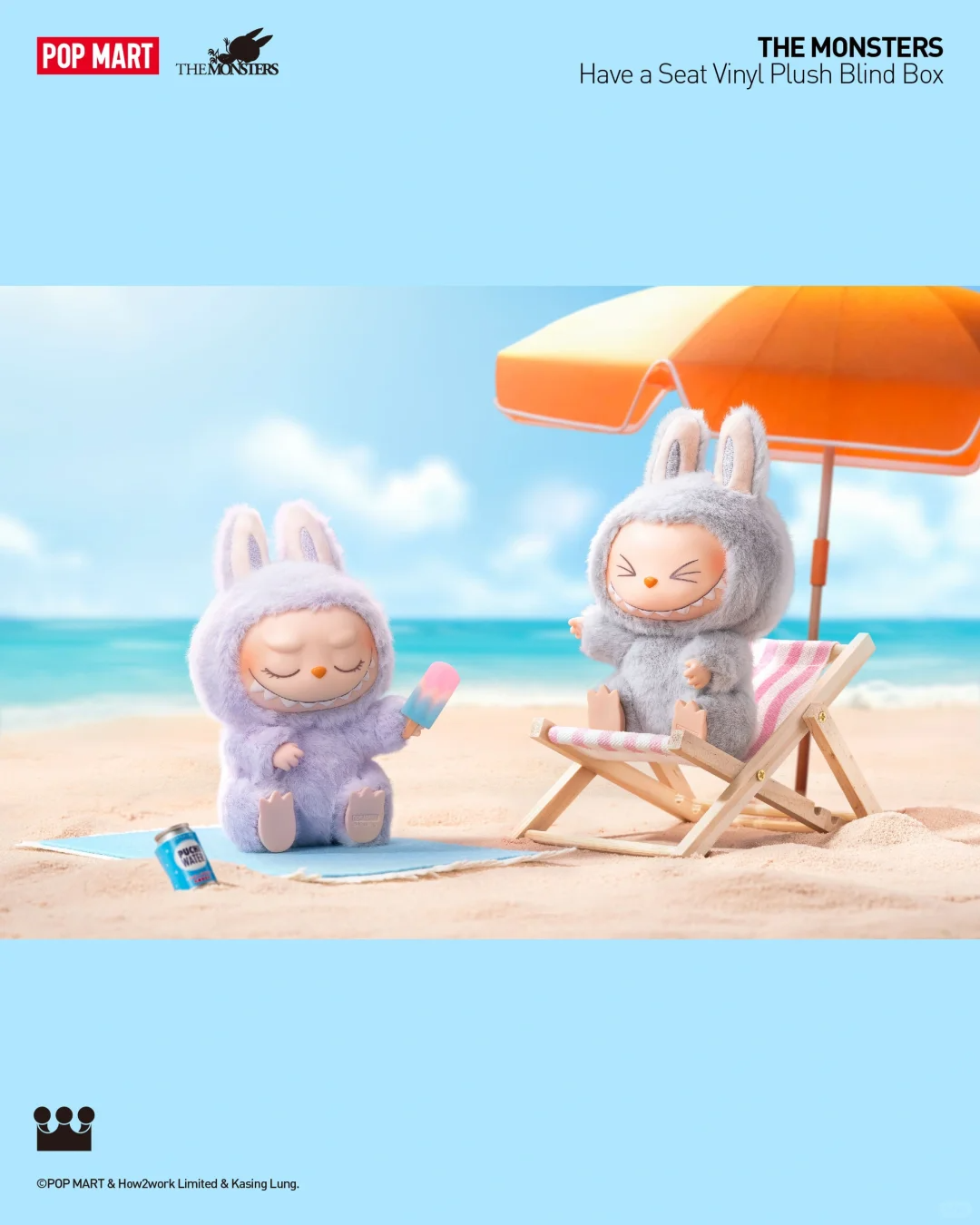 #05 THE MONSTERS- V2 Have a Seat Vinyl Plush Blind Box&ラブブ二代