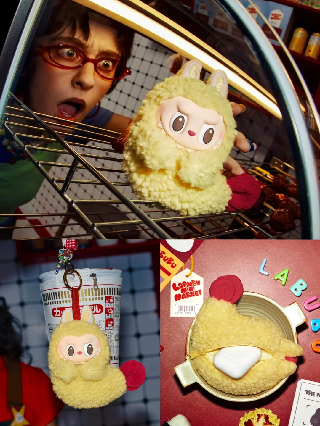 #107 The monsters Wacky Mart series-squishy Charm blind box&ラブブコンビニシリーズ ブラインドボックス