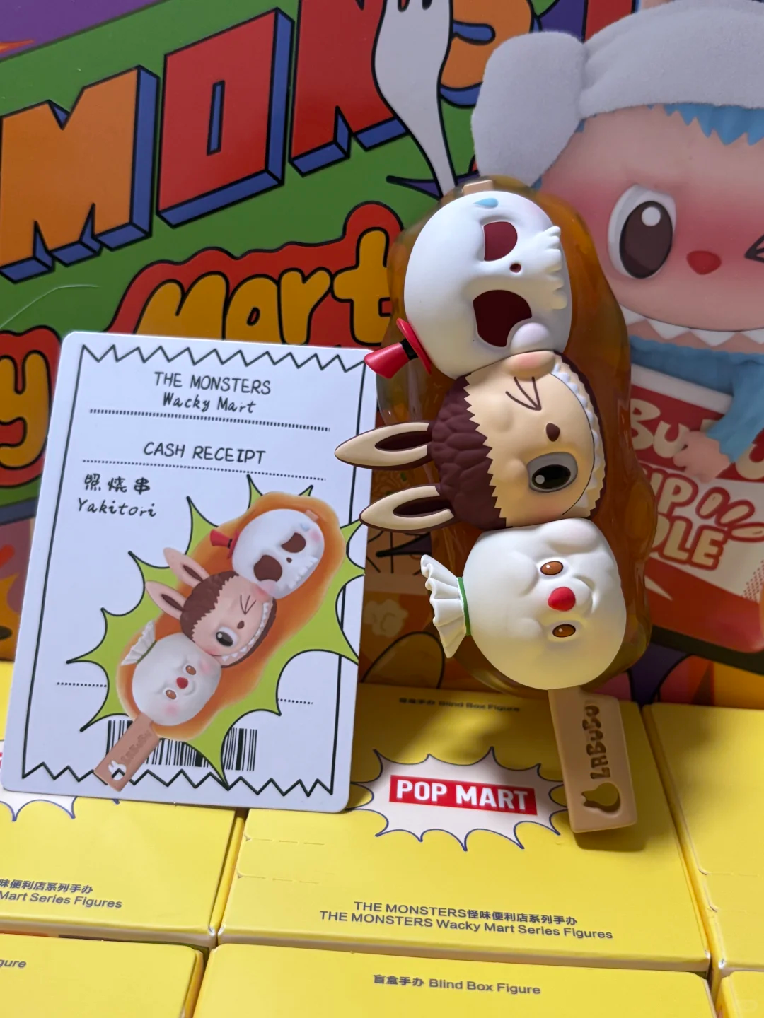 #107 The monsters Wacky Mart series-squishy Charm blind box&ラブブコンビニシリーズ ブラインドボックス