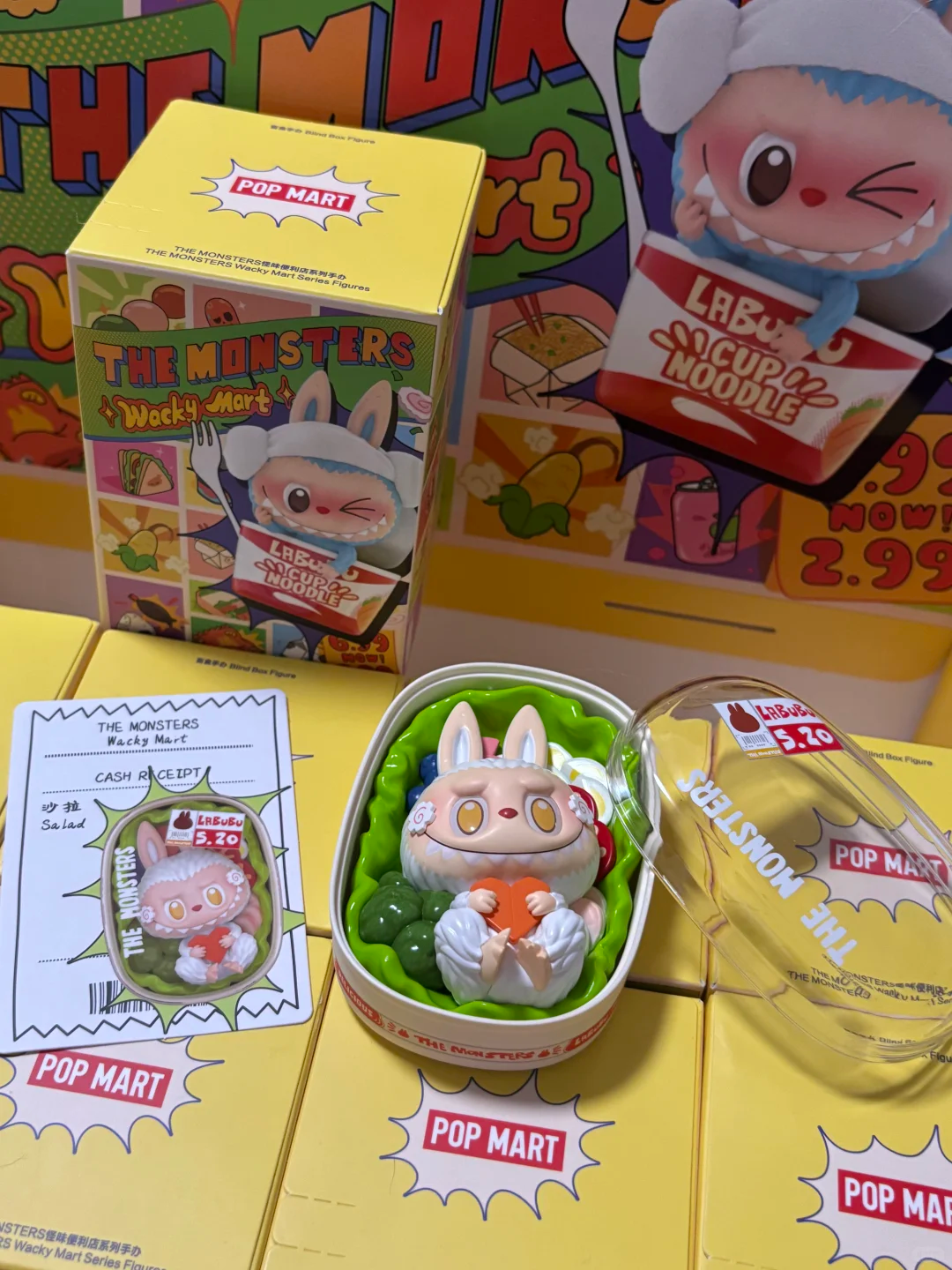 #107 The monsters Wacky Mart series-squishy Charm blind box&ラブブコンビニシリーズ ブラインドボックス