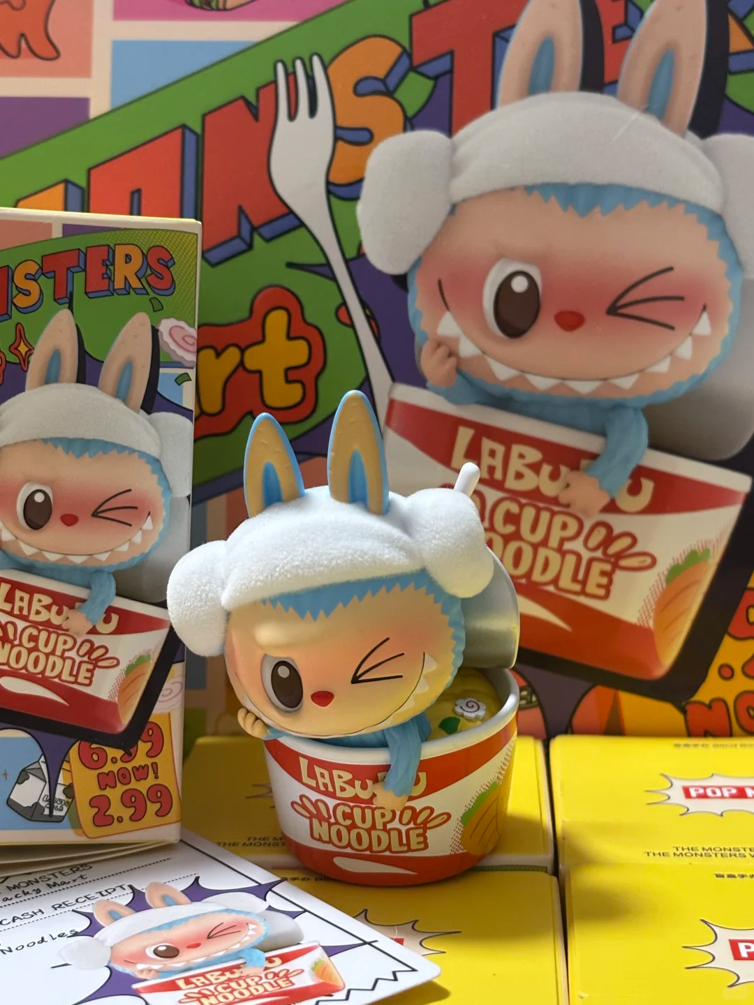 #107 The monsters Wacky Mart series-squishy Charm blind box&ラブブコンビニシリーズ ブラインドボックス