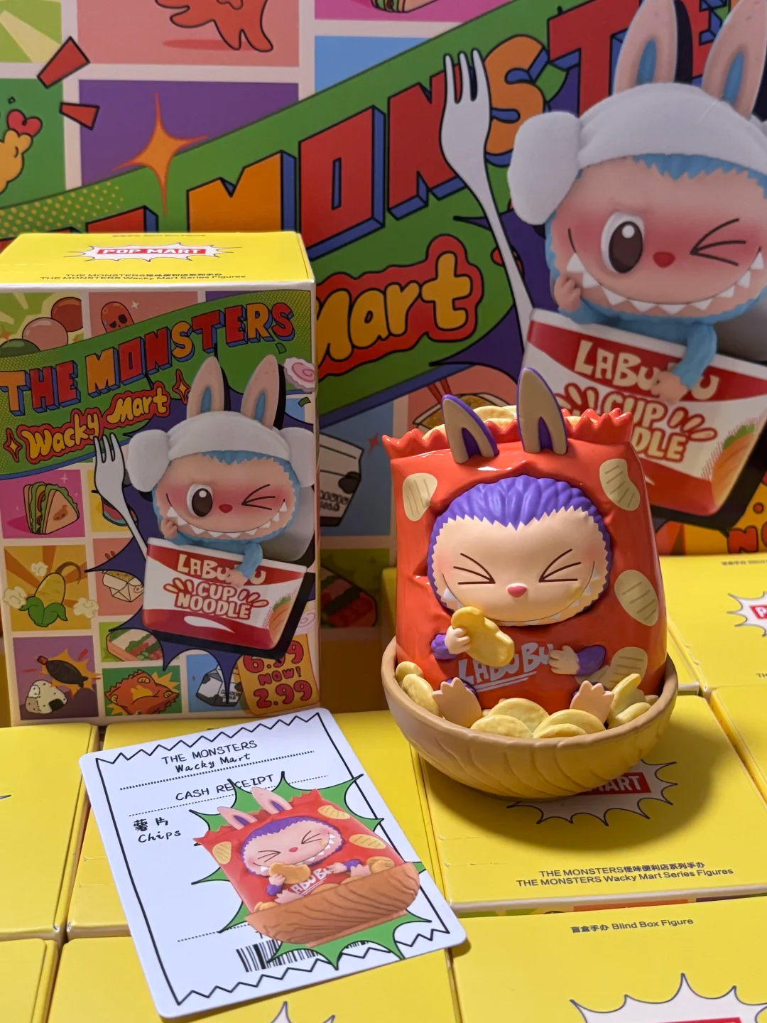 #107 The monsters Wacky Mart series-squishy Charm blind box&ラブブコンビニシリーズ ブラインドボックス