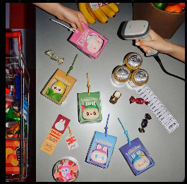 #108 The monsters Wacky Mart series-squishy Charm blind box&ラブブコンビニスクイーズシリーズ ブラインドボックス