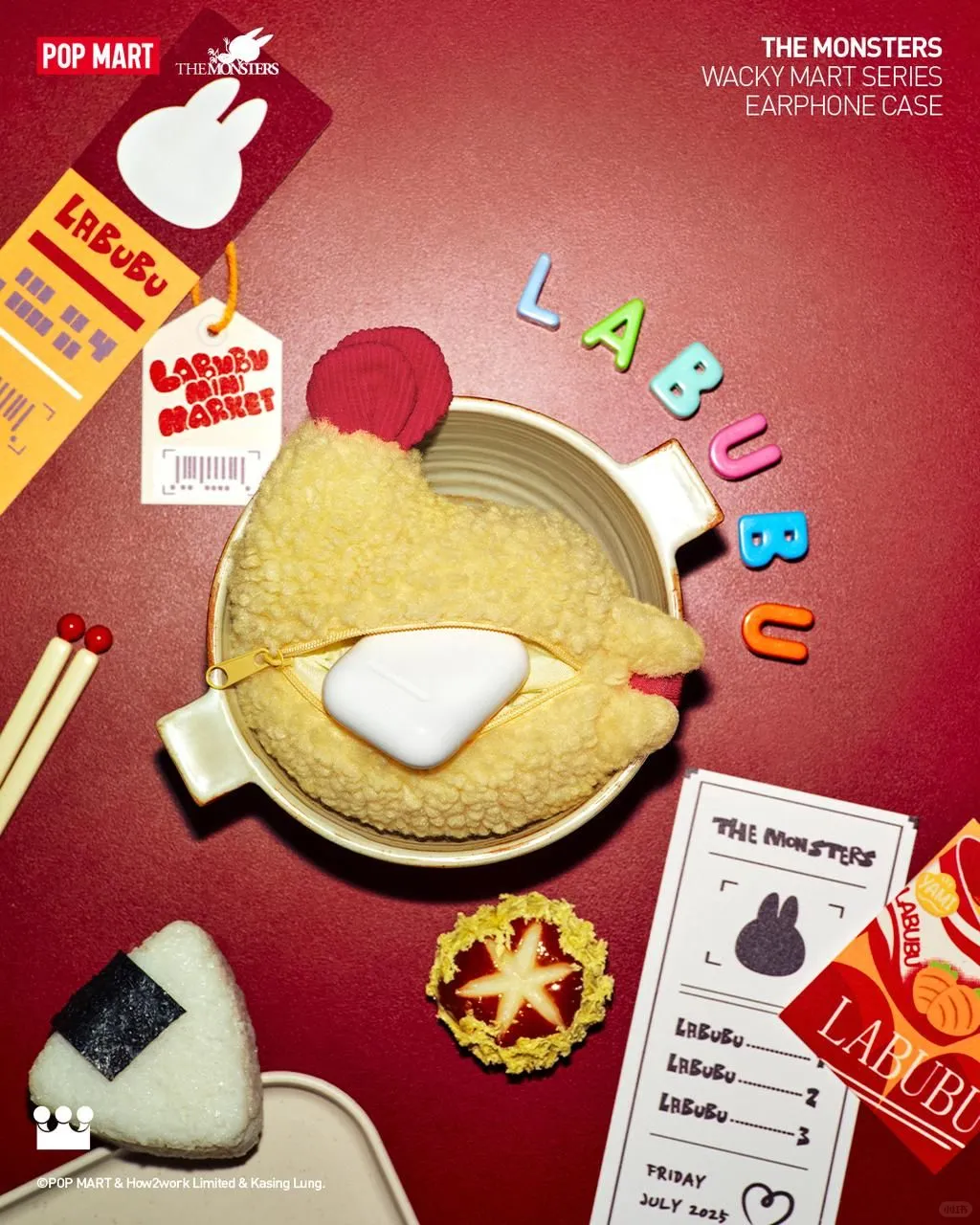 #07 The monsters - Wacky Mart ear phone bag&ラブブイヤホンケースバッグ