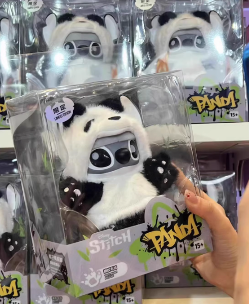 Disney Stitch GenZ Street Collection Panda Vinyl Plush