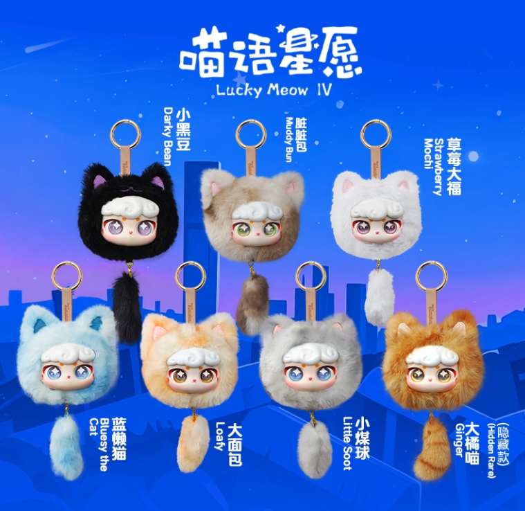 Lucky Meow IV Plush Series-Head Blind Box