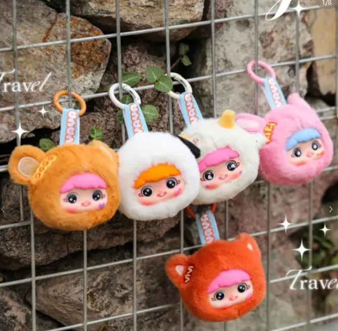 happy ghost YaYa - Little Naughty Plush Blind box&Fun Fruit Plush Pendant Blind boxヤヤの小さないたずらバッグと楽しいフルーツのブラインドボックス