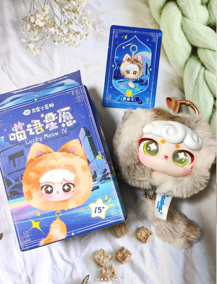 Lucky Meow IV Plush Series-Head Blind Box