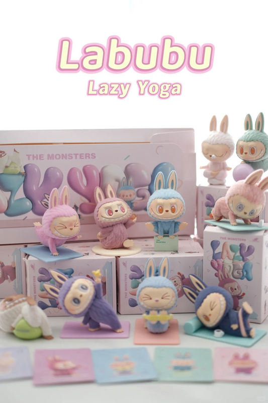 #58 The monsters lazy yoga series ラブブヨガシリーズ. ブラインドボックス.ぬいぐるみラブブ