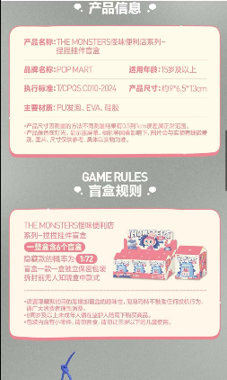 #108 The monsters Wacky Mart series-squishy Charm blind box&ラブブコンビニスクイーズシリーズ ブラインドボックス